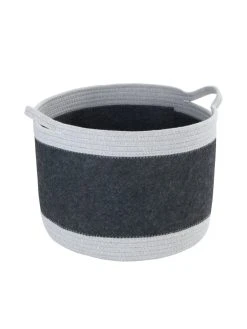 Wenko Filz Aufbewahrungskorb Bea L Dunkelgrau In Grau