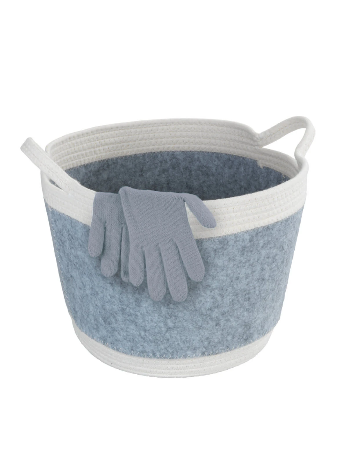 Wenko Filz Aufbewahrungskorb Bea L Hellgrau In Weiß – Bild 22