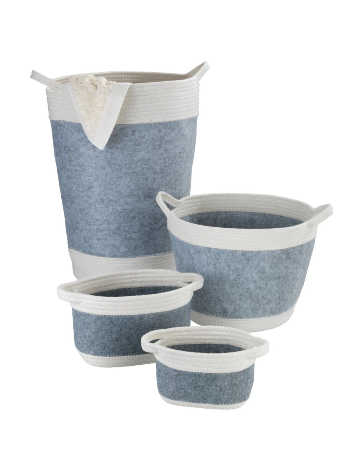 Wenko Filz Aufbewahrungskorb Bea L Hellgrau In Weiß – Bild 23