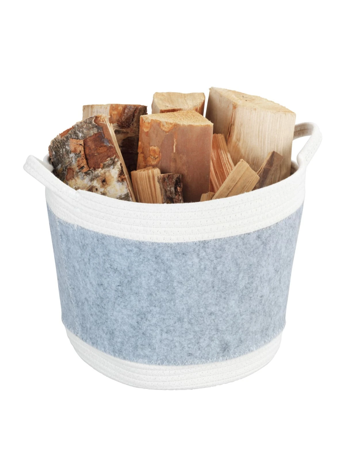 Wenko Filz Aufbewahrungskorb Bea L Hellgrau In Weiß – Bild 9