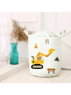 Woody Kids Aufbewahrungskorb In Weiß - (H)50 Cm - Ø 30 Cm