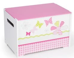 Worldsapart Spielzeug Truhe Schmetterling Patchwork