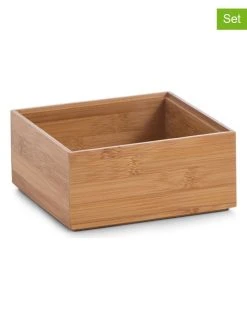 Zeller 2er-Set: Ordnungsboxen In Bambus - (B)15 X (H)7 X (T)15 Cm