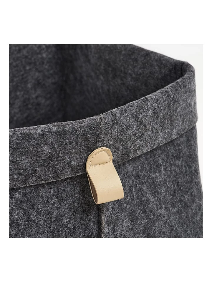 Zeller Aufbewahrungskorb In Anthrazit - (B)24 X (H)25 X (T)24 Cm – Bild 2