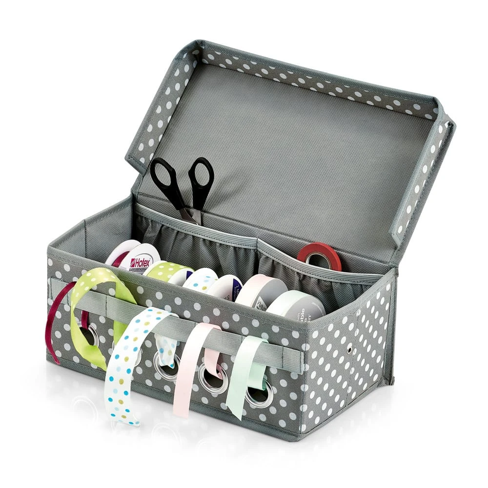 Zeller Present Geschenkband-Box In Grau – Bild 3