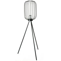 AMARE Dreibein Metall Stehlampe OHNE LEUCHTMITTEL In Schwarz