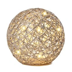 AMARE LED Kugel Ball Flechtoptik NICHT ERFORDERLICH In Gold