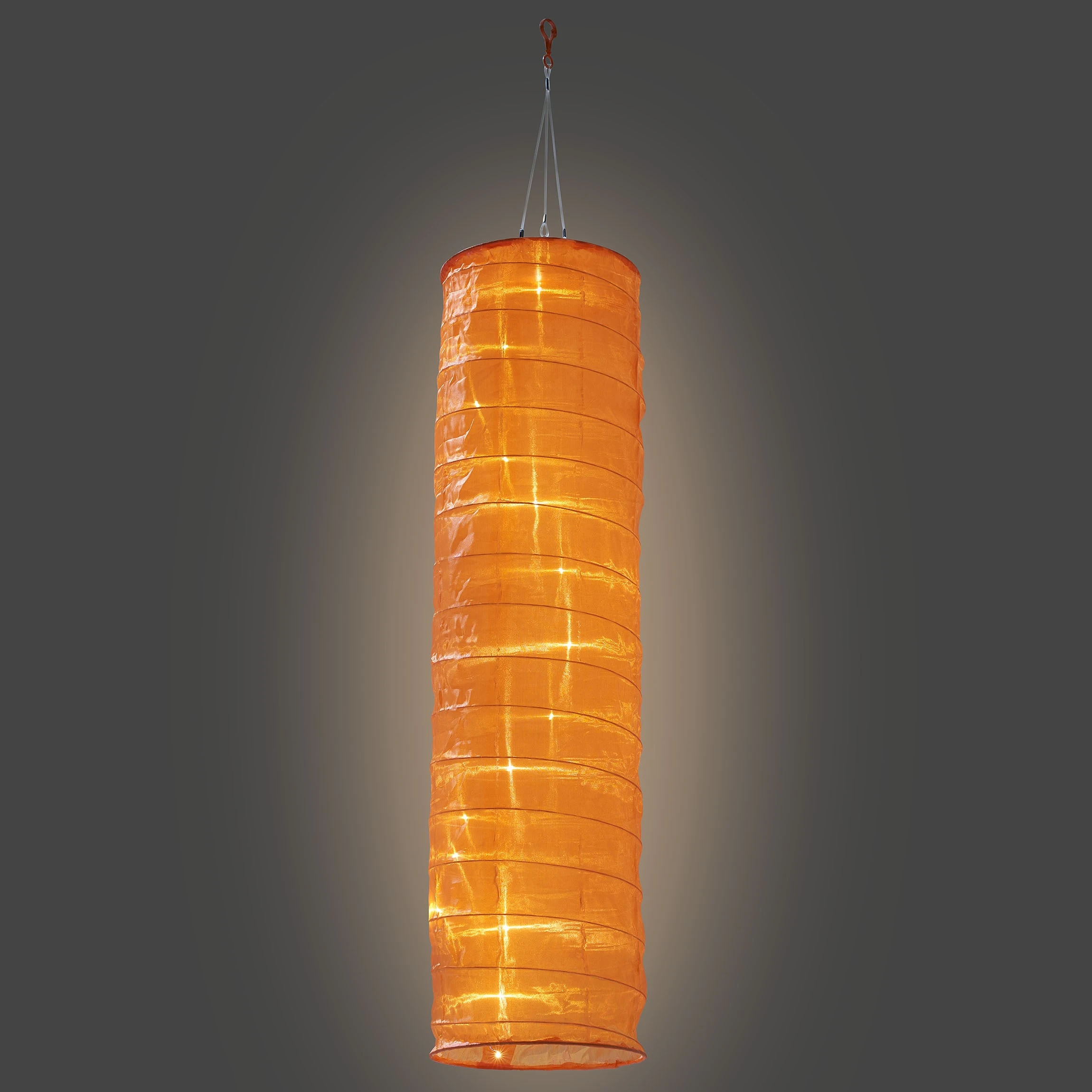 AMARE LED Lampion 2er-Set Solar Lampenschlauch SOLARBETRIEBEN In Orange – Bild 2