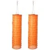 AMARE LED Lampion 2er-Set Solar Lampenschlauch SOLARBETRIEBEN In Orange