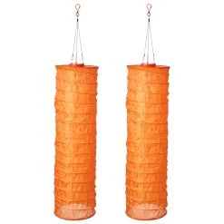 AMARE LED Lampion 2er-Set Solar Lampenschlauch SOLARBETRIEBEN In Orange