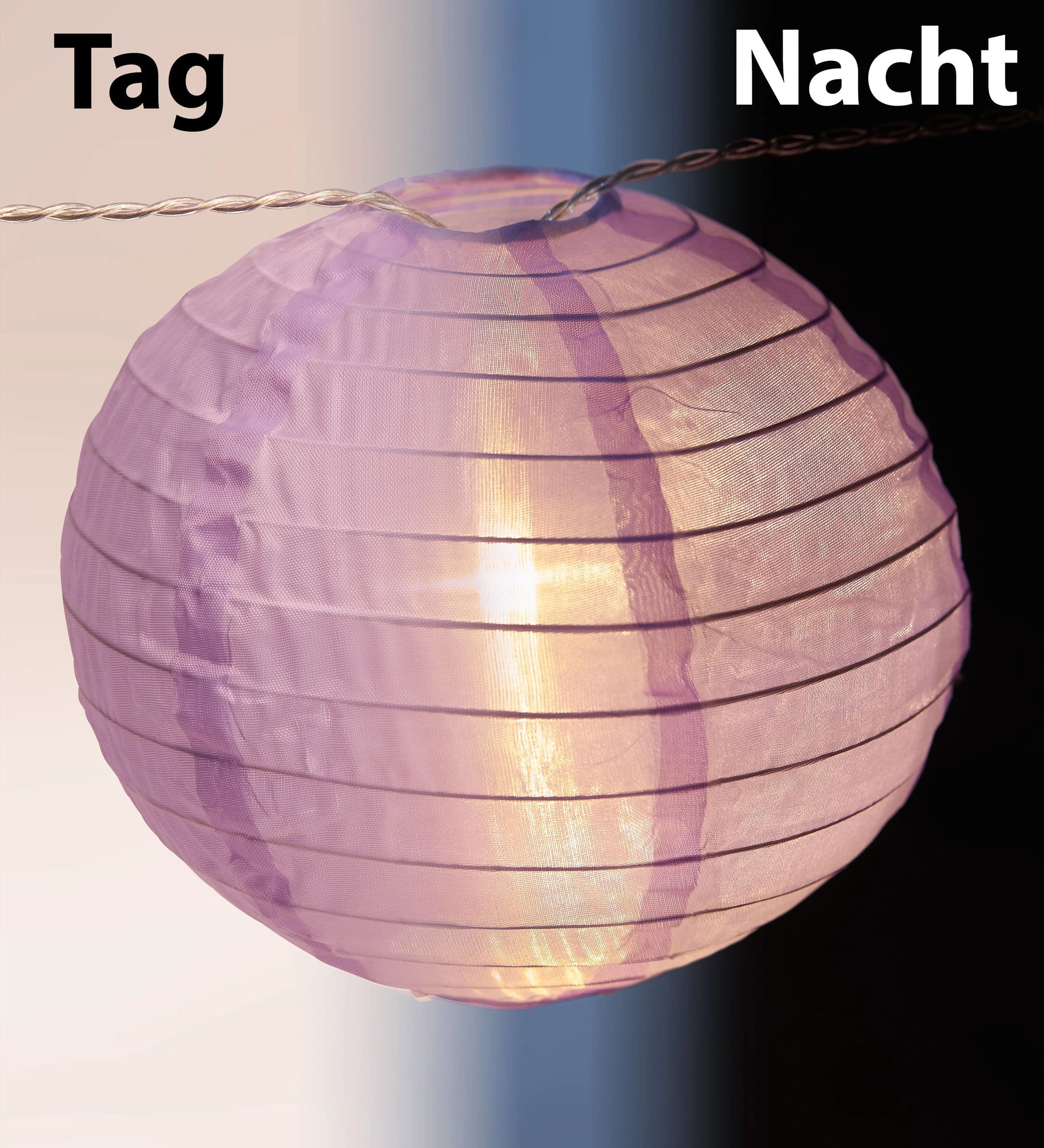 AMARE LED Lampion Lampenkette G In Pastell – Bild 5