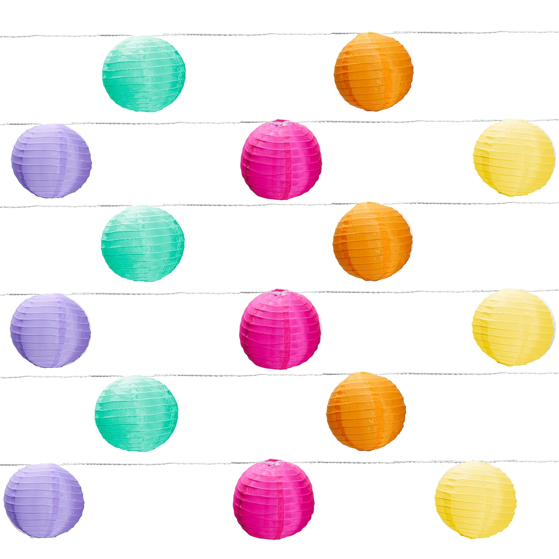 AMARE LED Lampion Lampenkette KABELLOS In Bunt – Bild 7