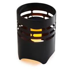 AMARE Solar Gartenfeuer Rund NICHT ERFORDERLICH In Schwarz