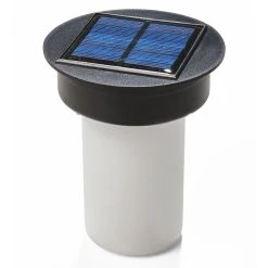 AMARE Solar Gartenfeuer Rund NICHT ERFORDERLICH In Weiß