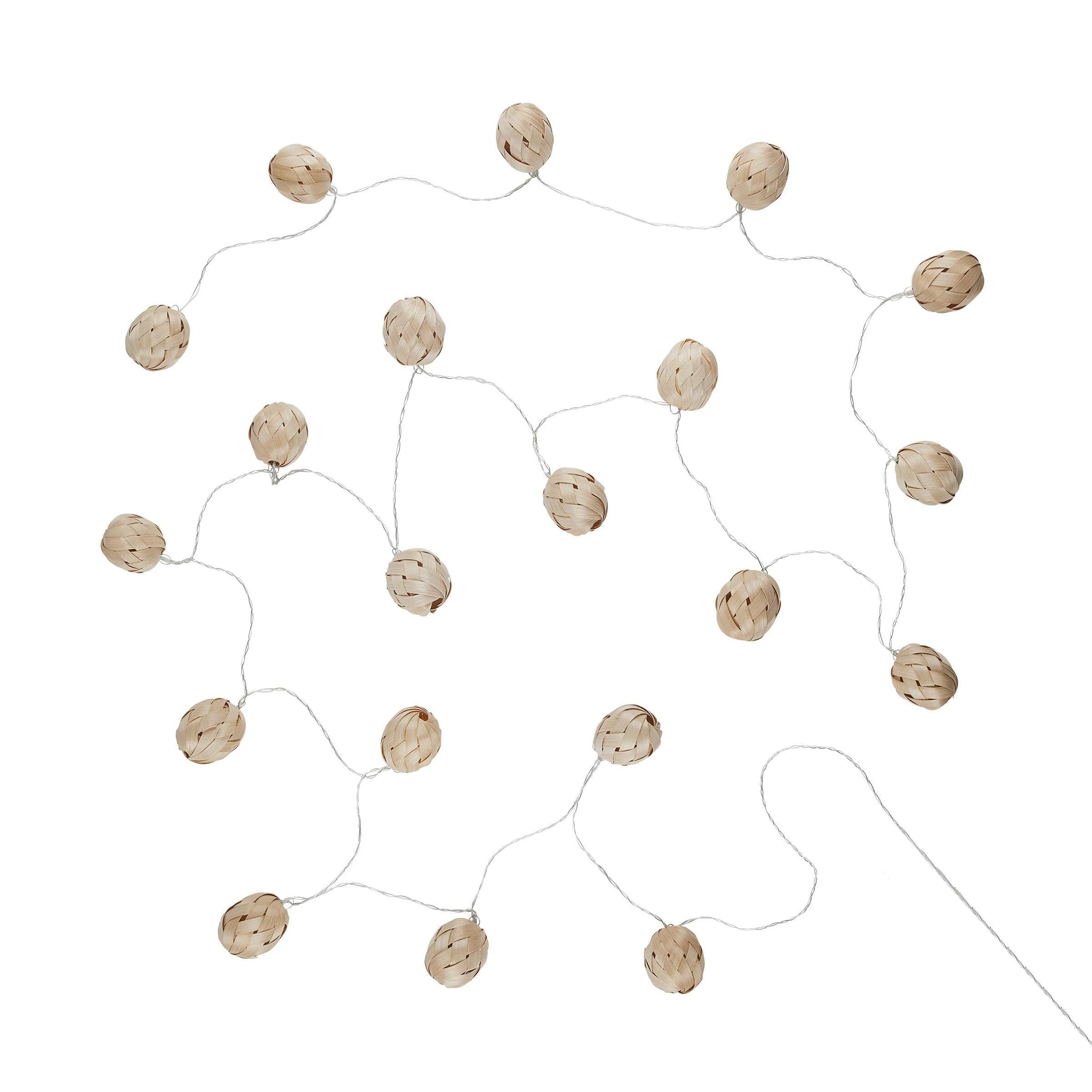 Butlers LED-Lichterkette 20 Bambuslichter Mit USB-Batteriefach BONDI LIGHTS In Natur – Bild 2