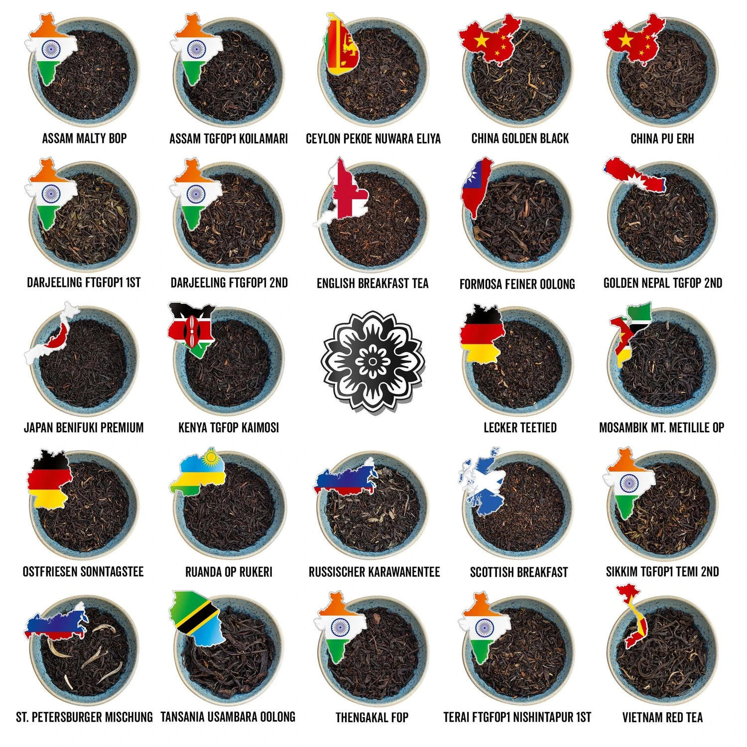 CORASOL Premium Schwarztee-Adventskalender 24 Sorten Aus Aller Welt – Bild 4