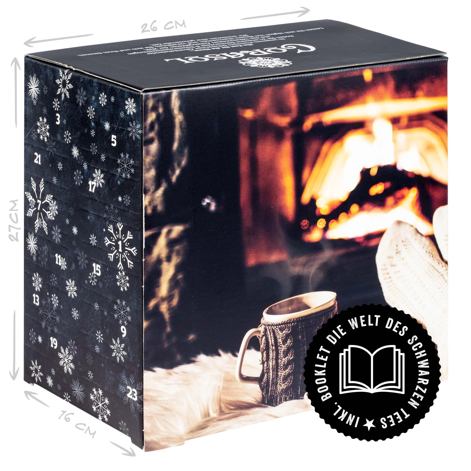 CORASOL Premium Schwarztee-Adventskalender 24 Sorten Aus Aller Welt – Bild 8