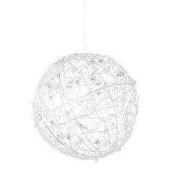 Creativ Home Deko-Kugel Mit LED In Silber