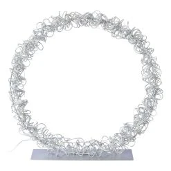 Creativ Home Deko-Objekt Ring Mit LED In Silber