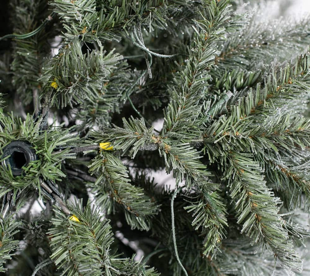 Evergreen Weihnachtsbaum Fichte Frost In Weiß - 104x104x150cm – Bild 6