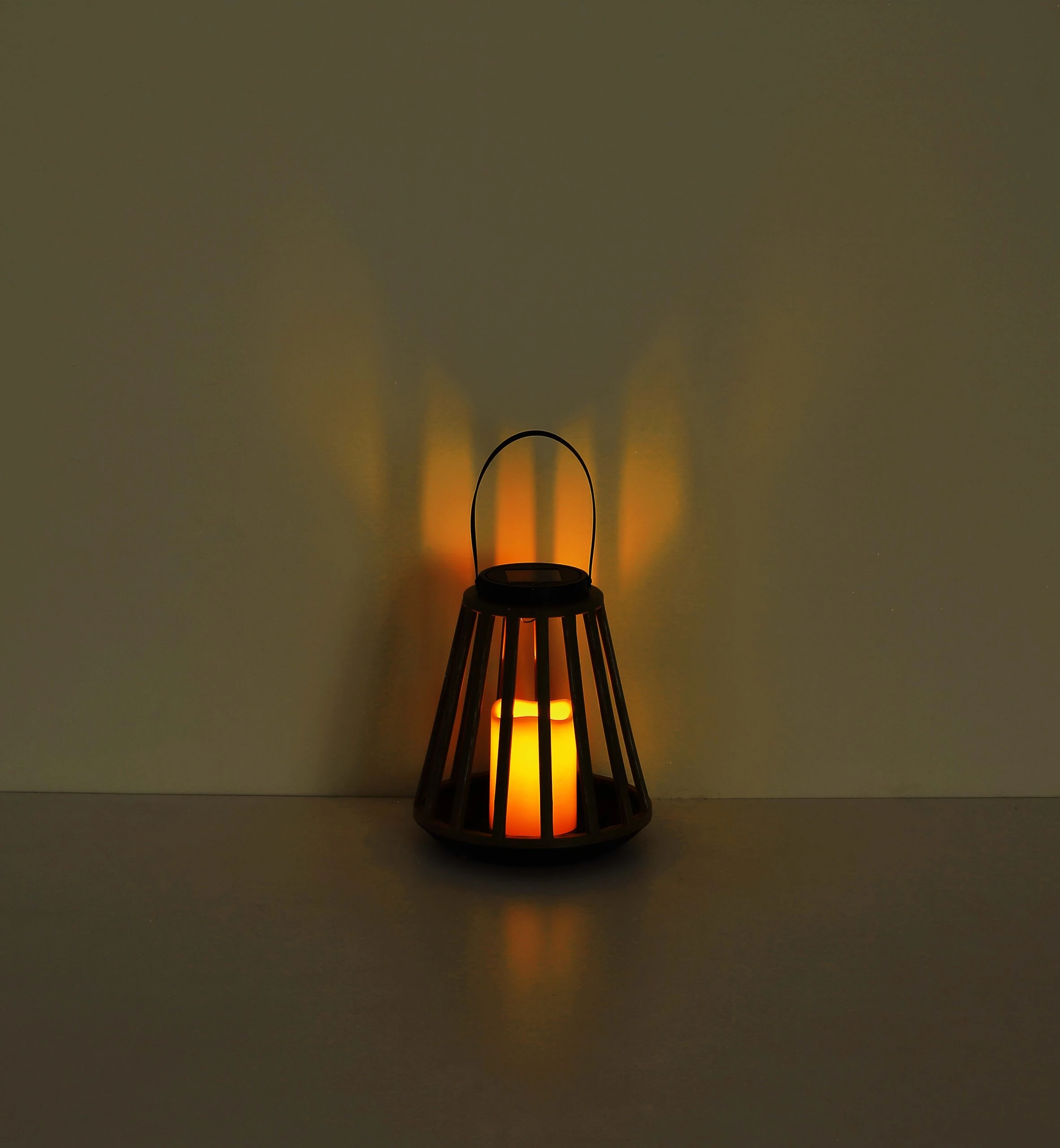 Globo Lighting Solarleuchte "SOLARLEUCHTE KUNSTSTOFF HOLZOPTIK, 1XLED" In Brown – Bild 5