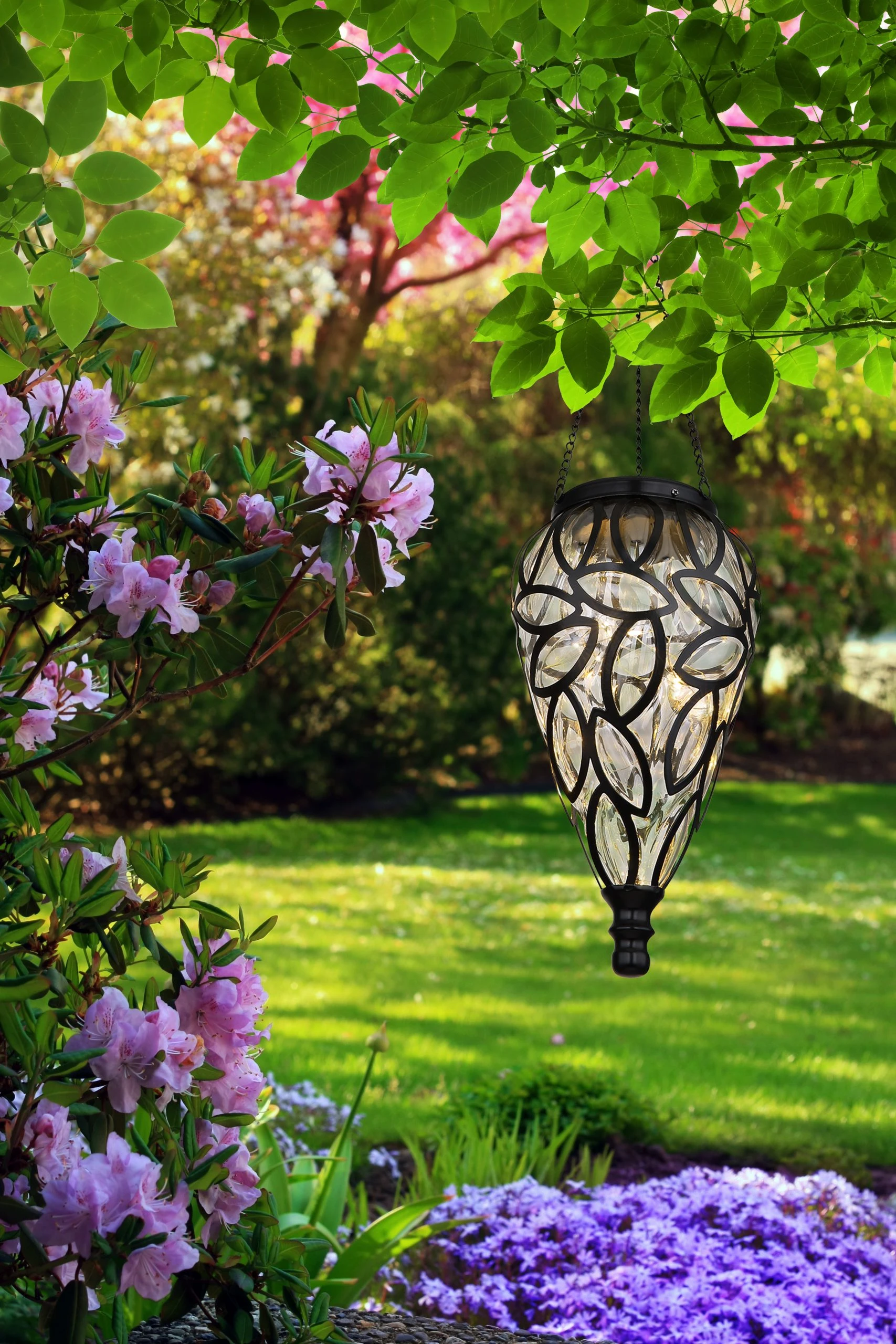 Globo Lighting Solarleuchte "SOLARLEUCHTE METALL SCHWARZ, 15XLED" In Black – Bild 2