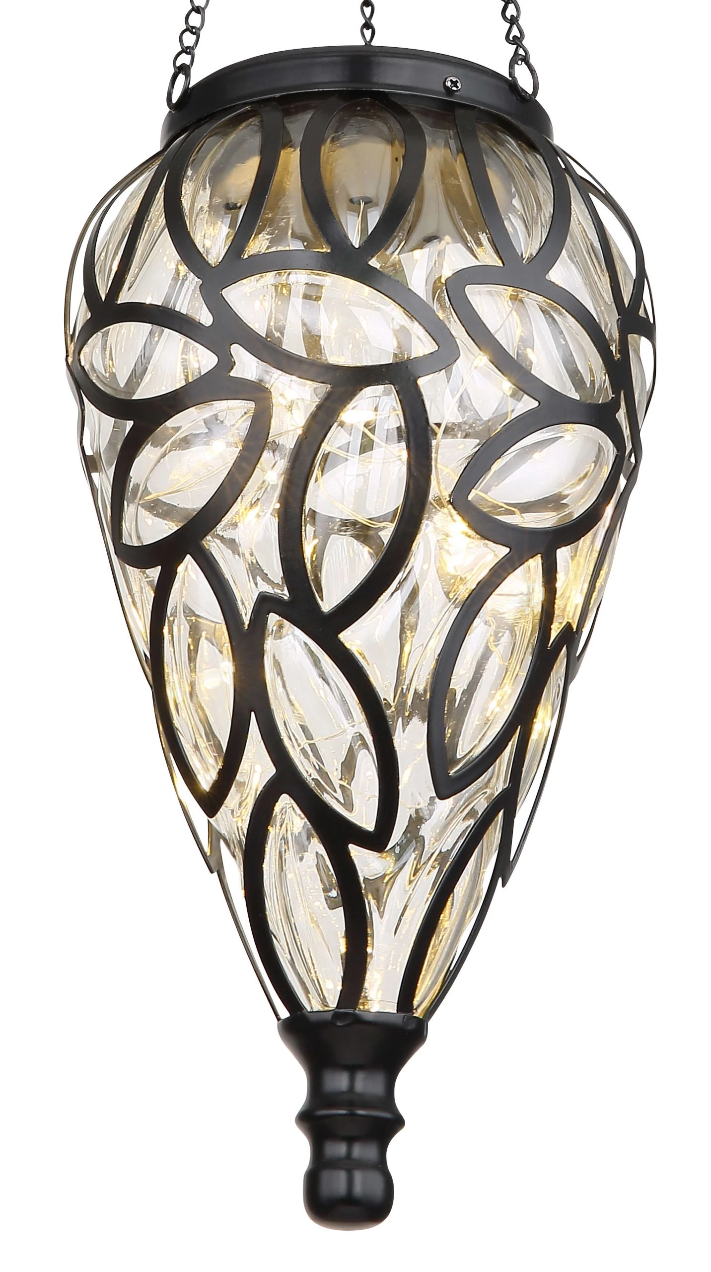 Globo Lighting Solarleuchte "SOLARLEUCHTE METALL SCHWARZ, 15XLED" In Black – Bild 4