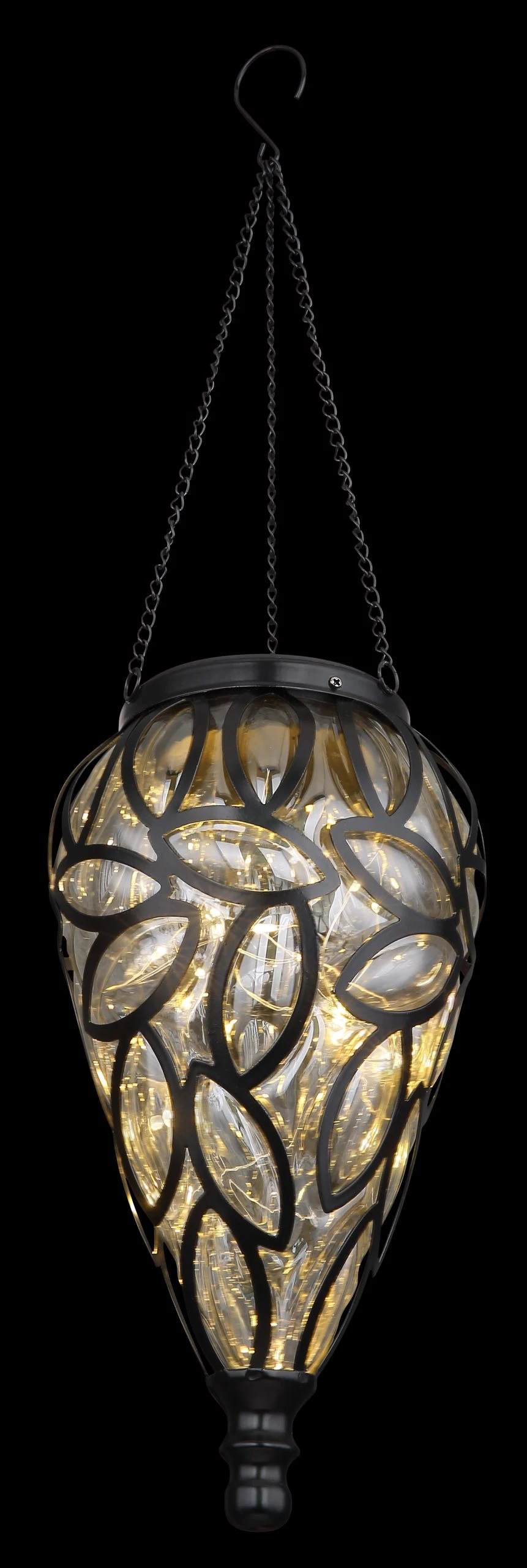 Globo Lighting Solarleuchte "SOLARLEUCHTE METALL SCHWARZ, 15XLED" In Black – Bild 5