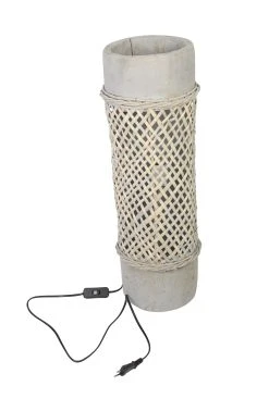 HomeLiving Lampe "Artesania" 180x180x600 In Grau