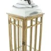 HomeLiving Laterne "Wood" 22x22x60 In Beige