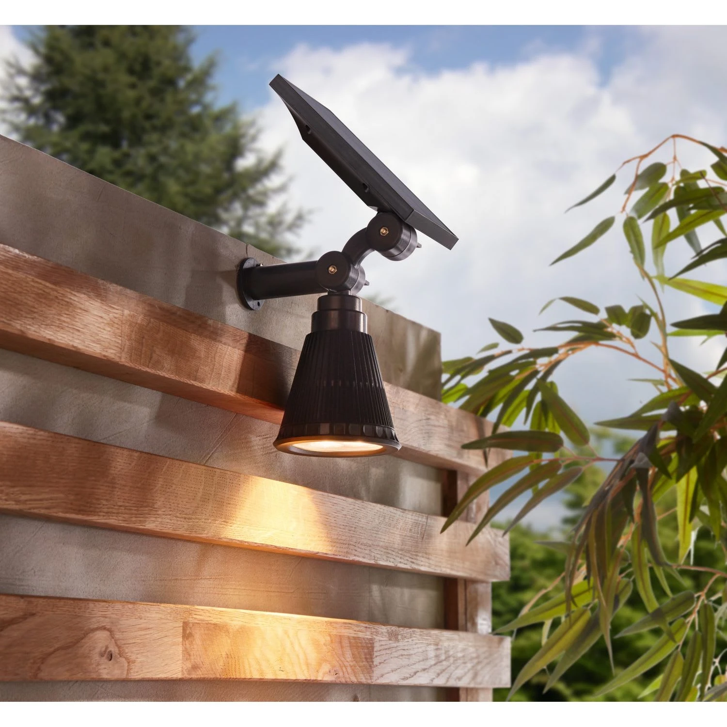 HomeLiving LED-Solarstrahler "Spotlight" 150 In Schwarz – Bild 2