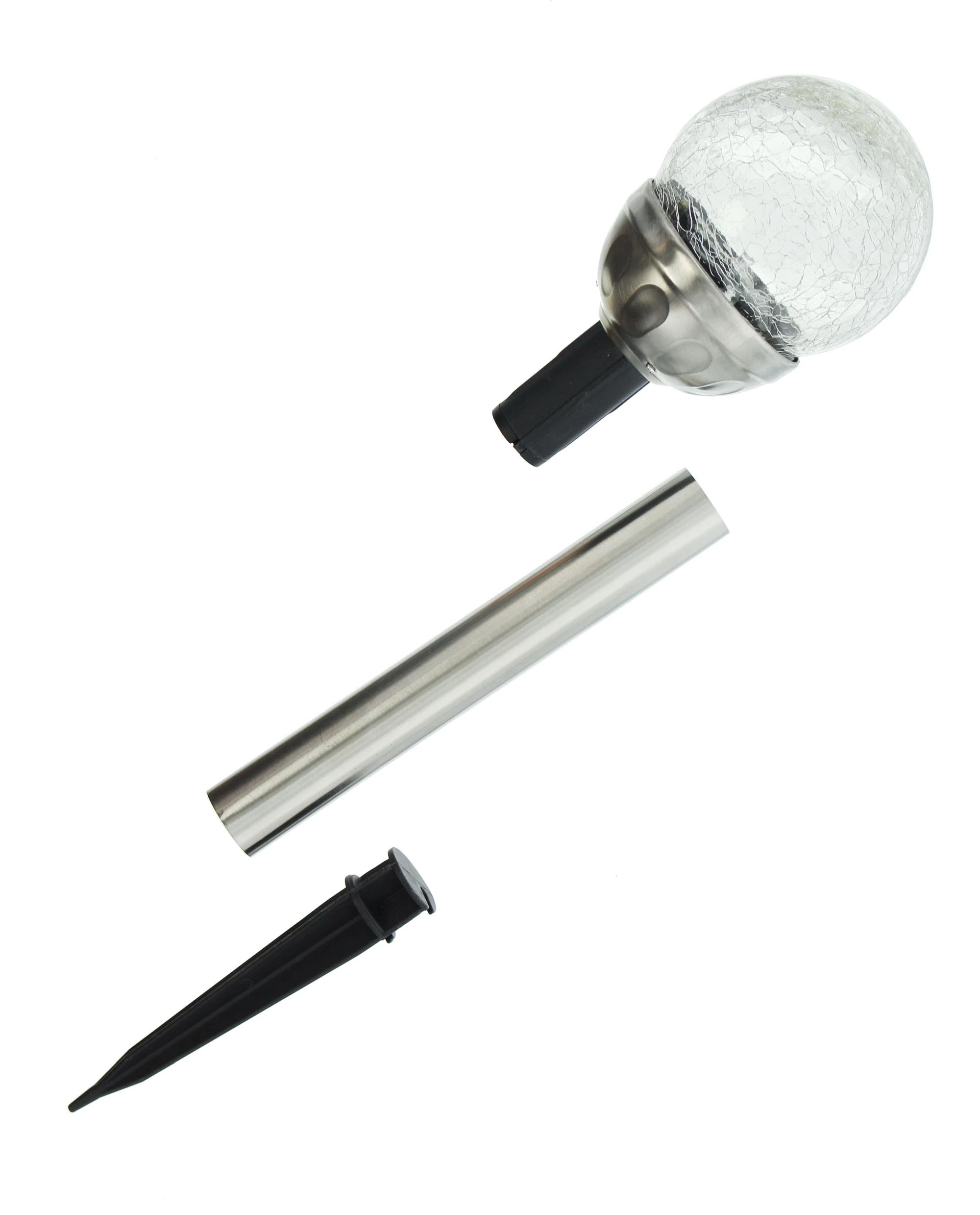 HomeLiving Solar-LED "Kristall" 80x80x370 In Weiß – Bild 4