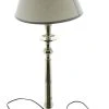 HomeLiving Tischlampe "Silberglanz" 250x250x700 In Grau