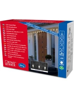 Konstsmide LED-Lichtervorhang "Eiszapfen" In Warmweiß - (L)9 M