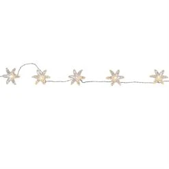 MARELIDA LED Deko Lichterkette Blumen Timer L: 1,35m In Transparent
