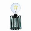 MARELIDA LED Dekolampe Mit Sternförmiger LED Batteriebetrieb H: 21,5cm In Grün