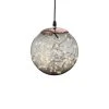 MARELIDA LED Kugel Mit Drahtlichterkette Hängend D: 20cm In Rauchgrau