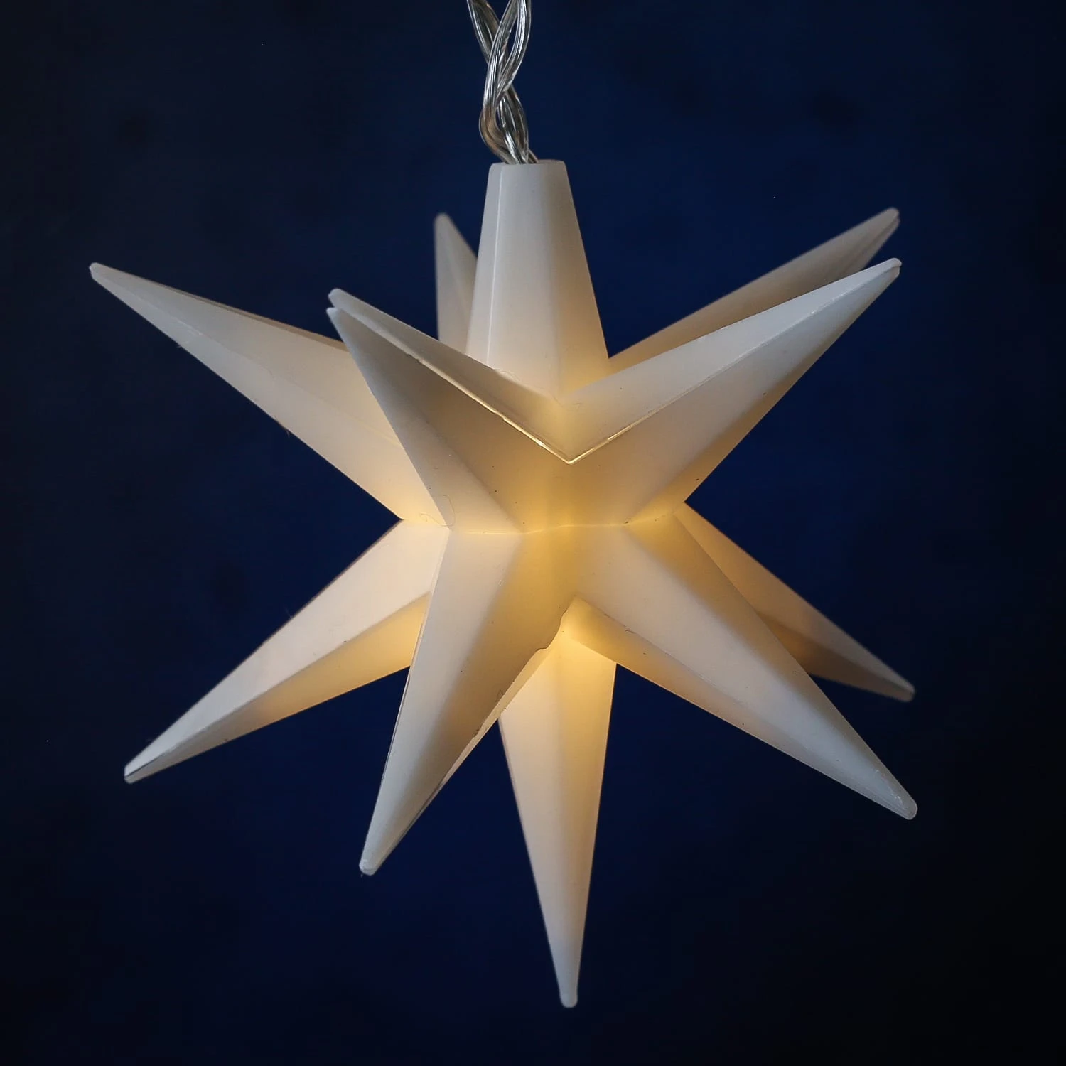 MARELIDA LED Lichterkette 3D Sterne Auch Für Außen L: 1,45m In Weiß – Bild 3