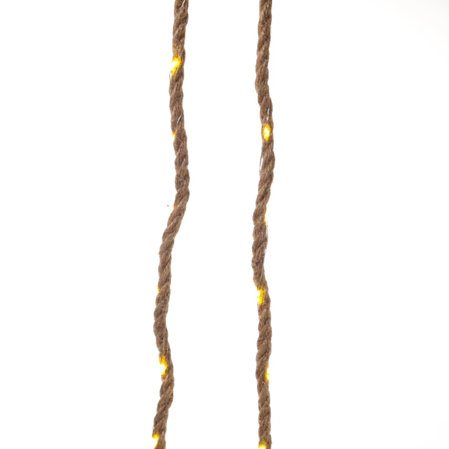 MARELIDA LED Lichterkette Juteseil 40 Warmweiße LED Timer L: 1,95m In Natur