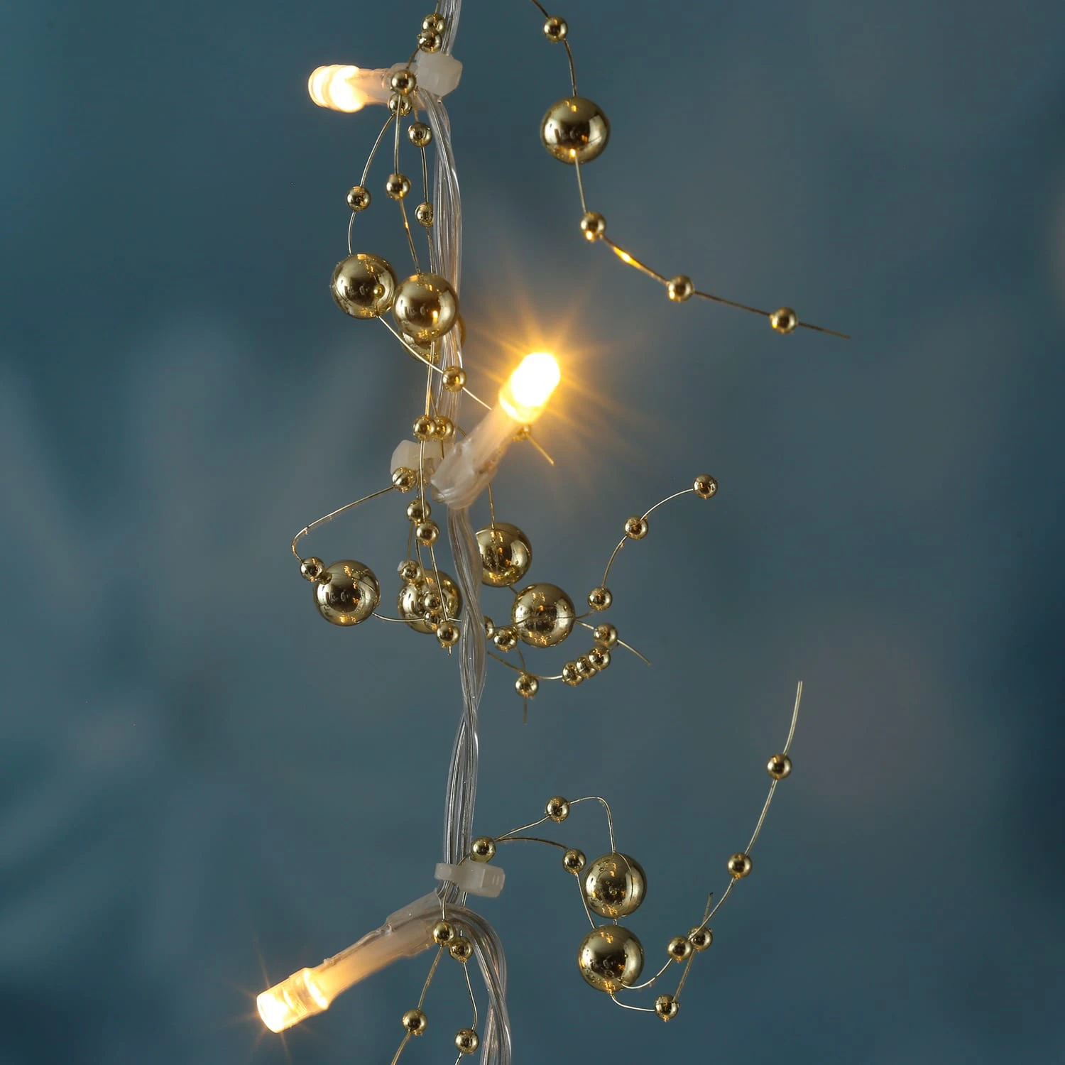 MARELIDA LED Lichterkette Perlen Beleuchtet Batteriebetrieb L: 95cm In Gold – Bild 5