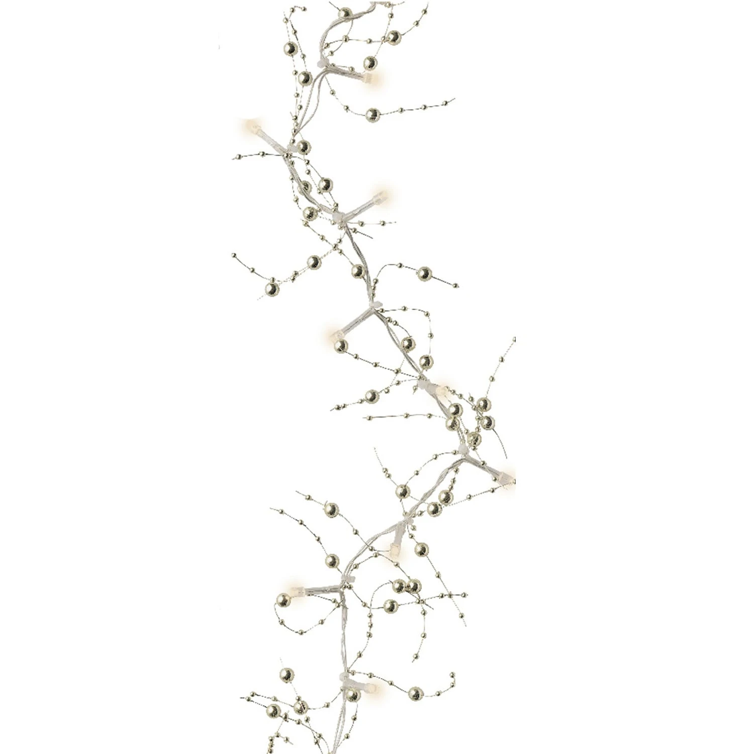MARELIDA LED Lichterkette Perlen Beleuchtet Batteriebetrieb L: 95cm In Gold