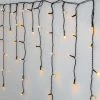 MARELIDA LED Lichtvorhang Eisregen 960 Bernstein LED Für Außen L: 23,9m In Schwarz