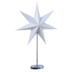 MARELIDA LED Papierstern Mira Leuchtstern H: 75cm In Weiß, Silber