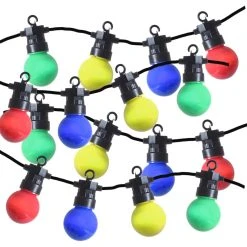 MARELIDA LED Party Lichterkette Circus Koppelbar Für Außen 8 Funktionen L: 8,8m In Bunt