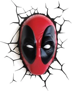 Marvel Heroes Lampe Marvel Deadpool Head 3D