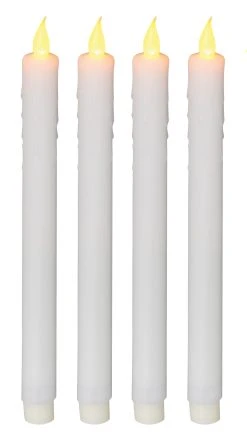 Näve LED Deko-Leuchte 4er-Set "Kerze" In Weiß