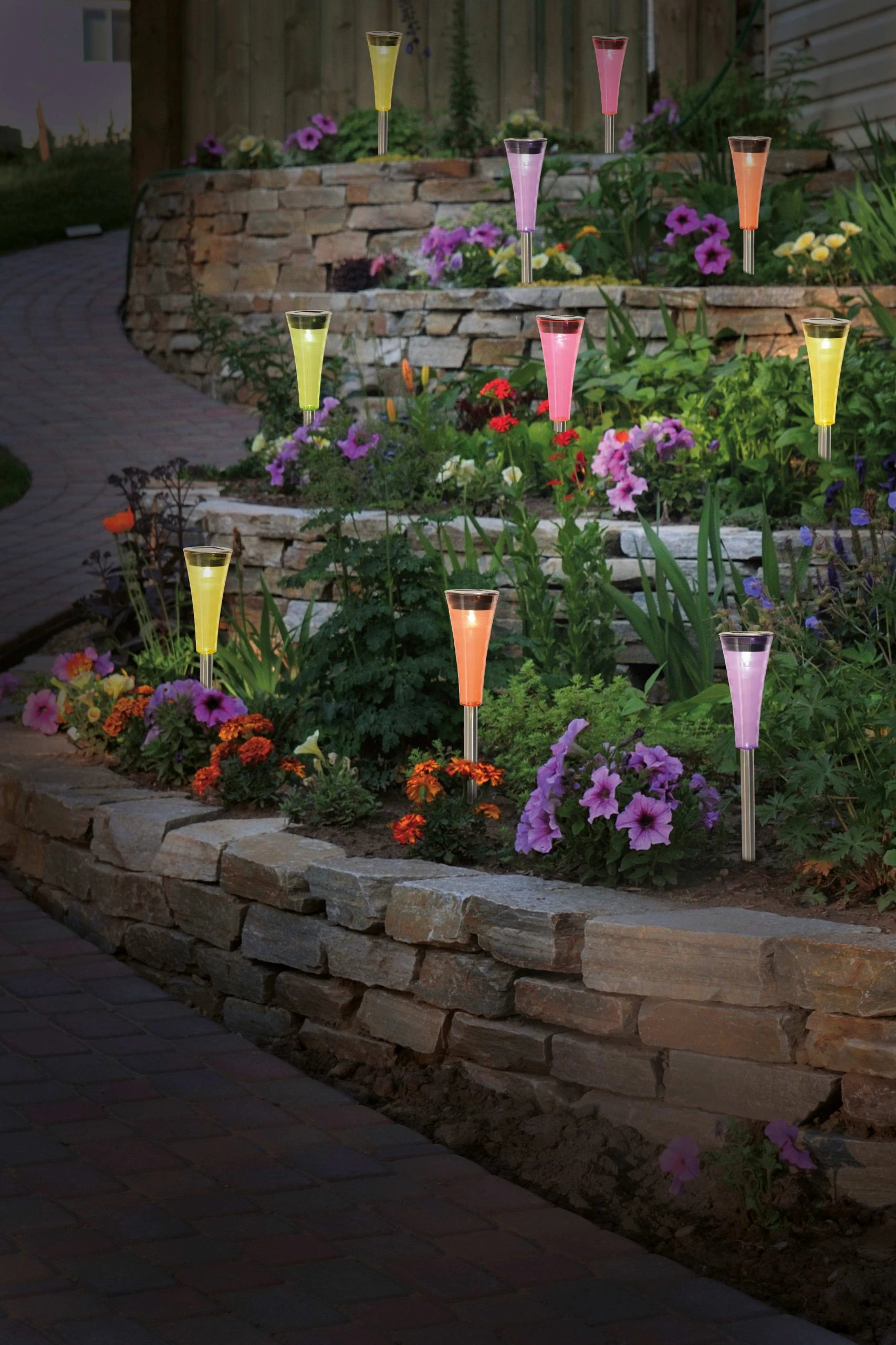 Näve LED Solar-Erdspieß 10er Set "Multi" In Bunt – Bild 2