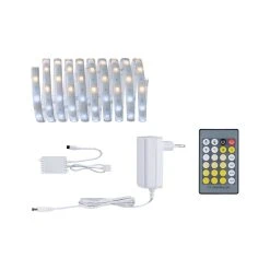 Paulmann LED Streifen MaxLED 250 Set 3m TunableWhite Protect Cover Beschichtet In Silber