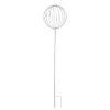 PureDay LED-Gartenstecker GLOBE, Schwarz