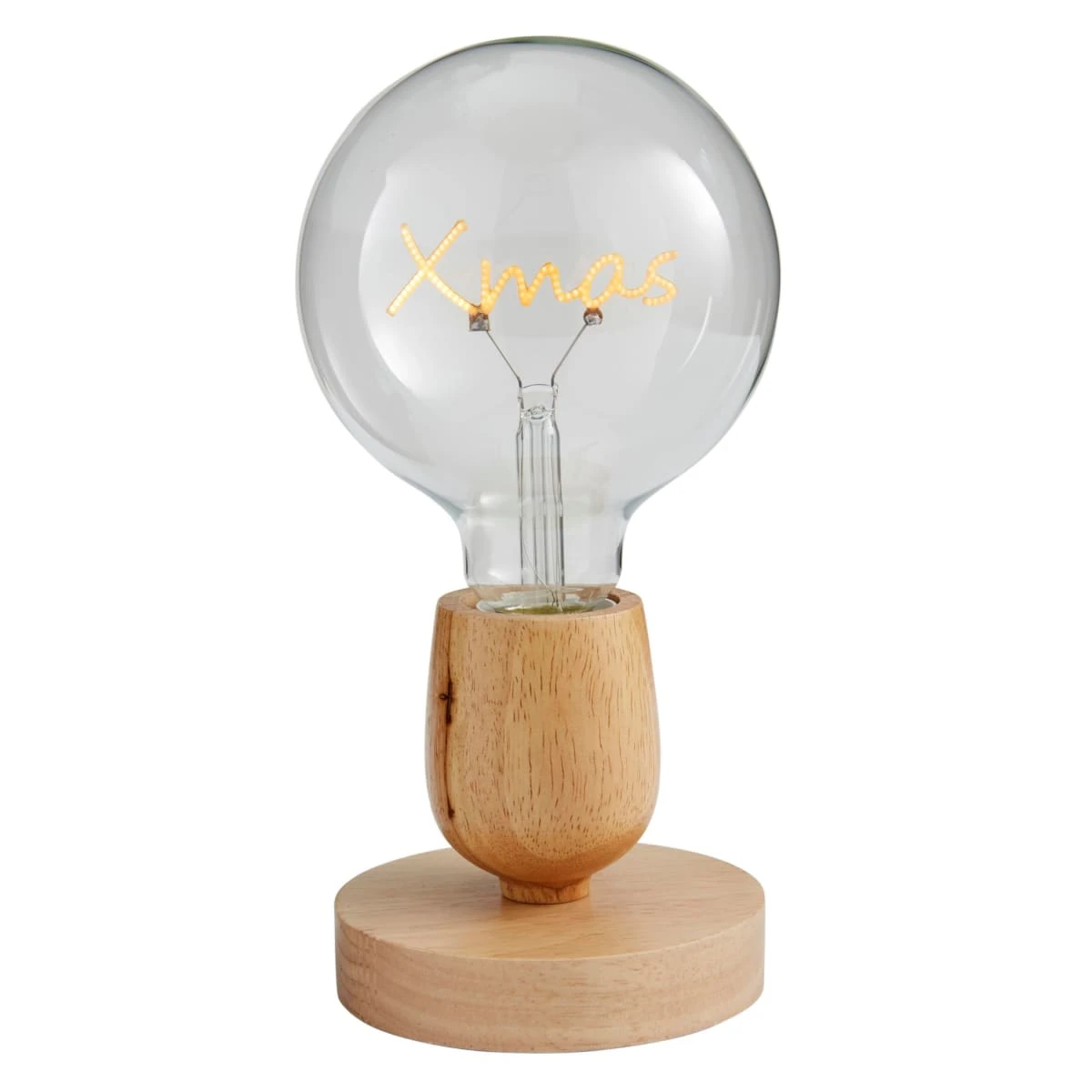 PureDay LED-Tischleuchte X-Mas, Natur